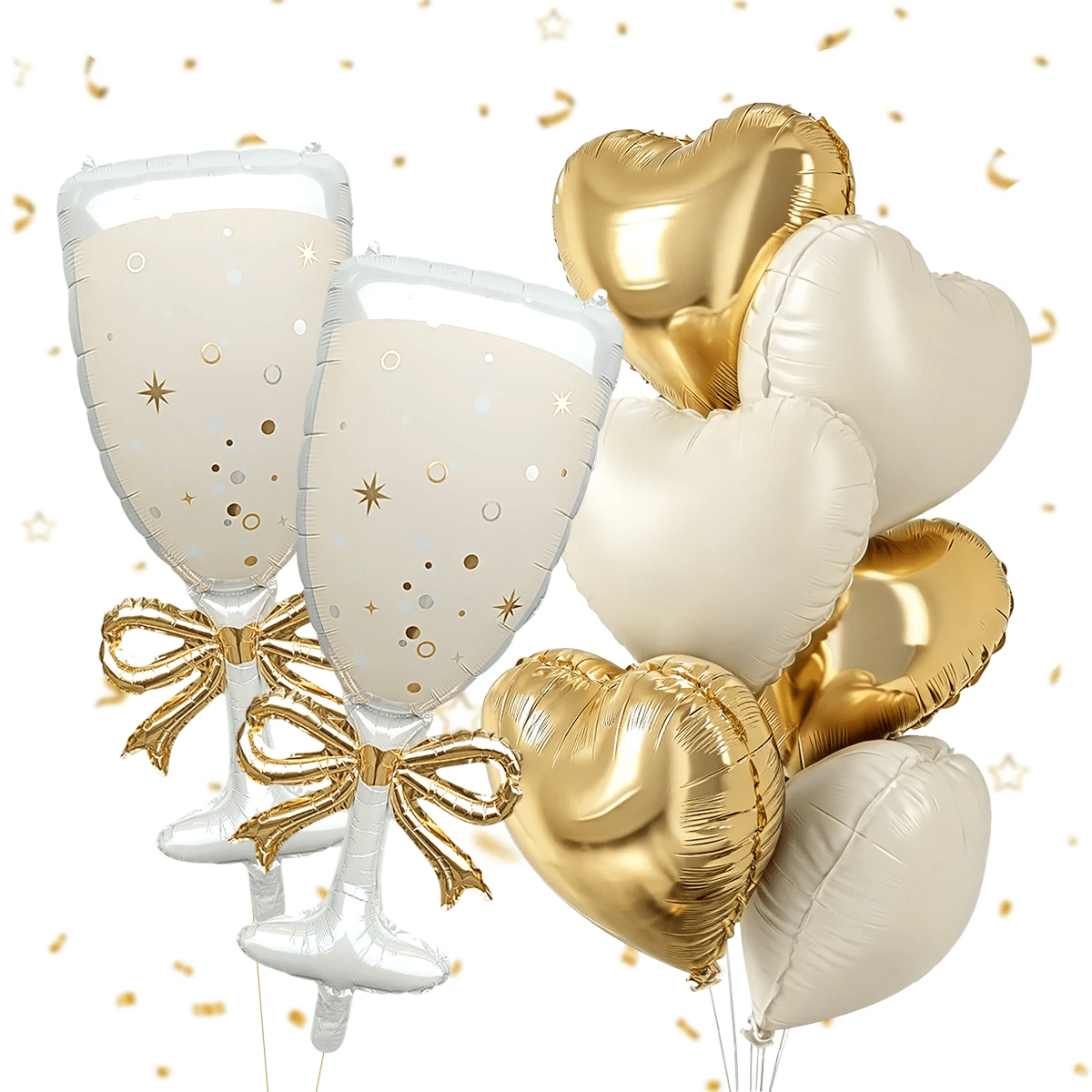 Balloon Pump Hand - 9 palloncini a tema bicchiere di