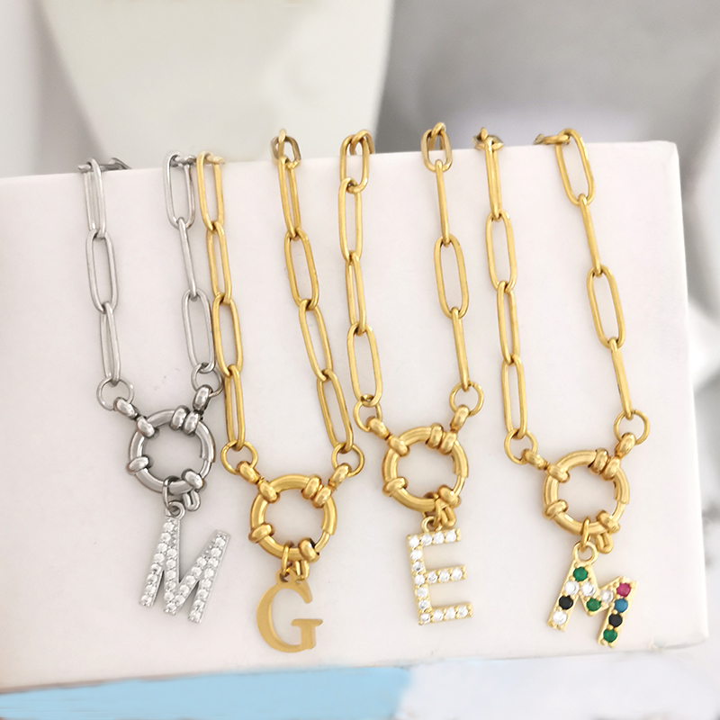 Event Z - Collana con Ciondolo Iniziale A-Z, per