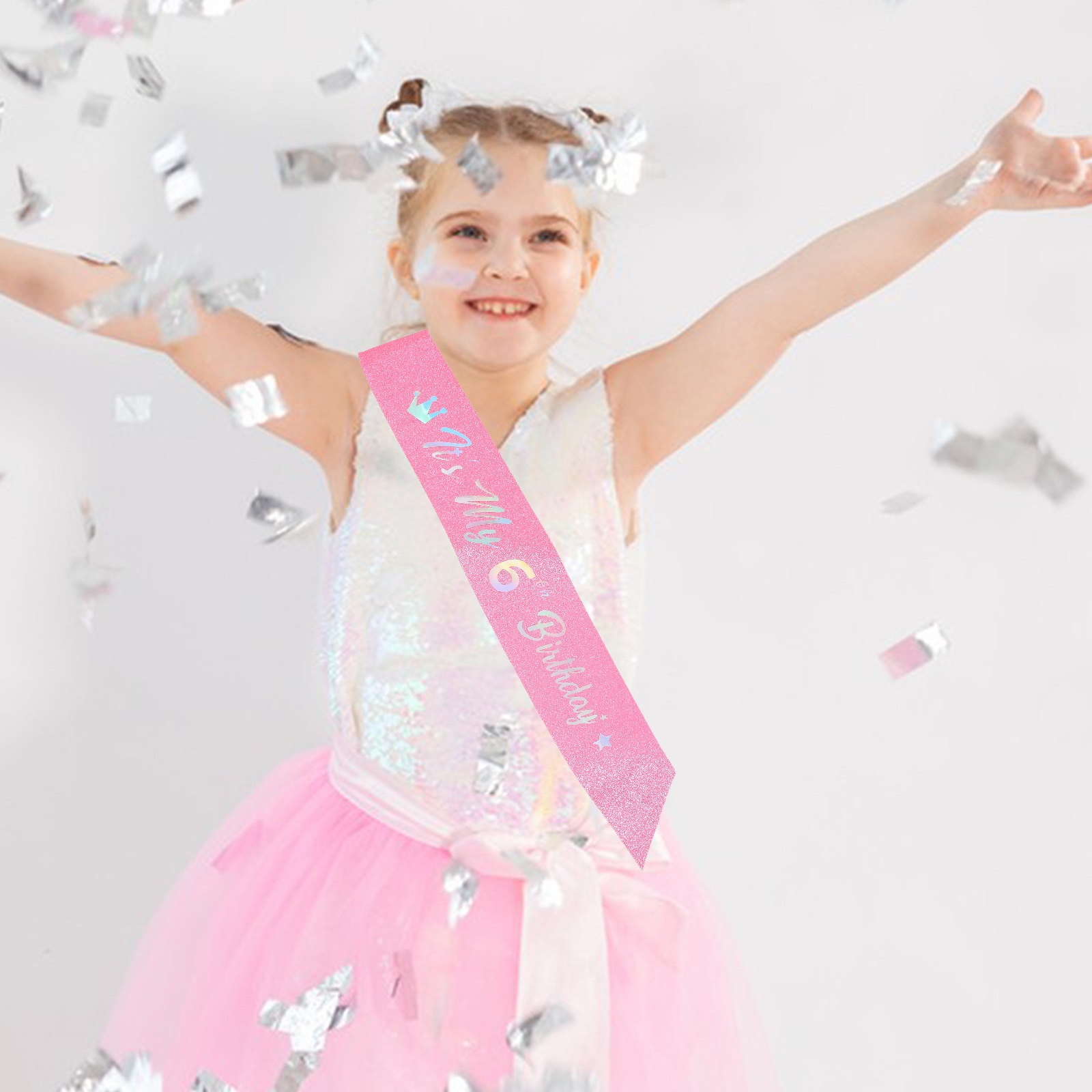 5 Pezzi Fascia Rosa Glitterata - Birthday Sash Glitter recensione e prezzo