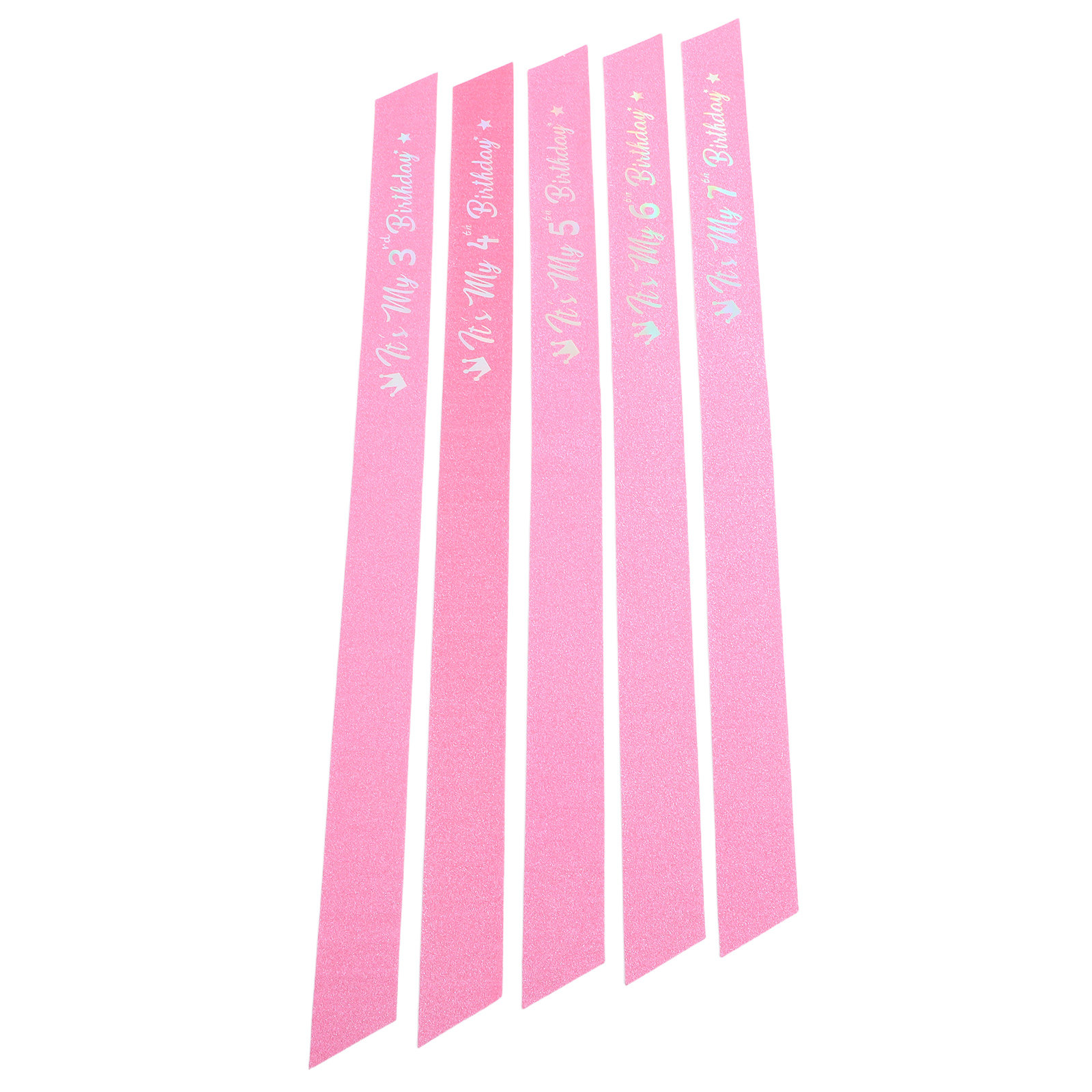 5 Pezzi Fascia Rosa Glitterata - Birthday Sash Glitter recensione e prezzo